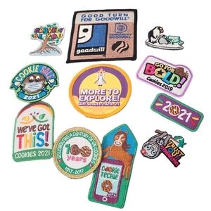 lot of 11 Girl Scout Badges Patches